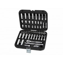 Ampro Juego de Matraca con Dados  Puntas y Desarmador T46155-ComercializadoraZeus- 1024807386