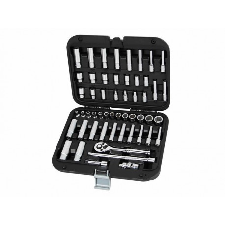Ampro Juego de Matraca con Dados  Puntas y Desarmador T46155-ComercializadoraZeus- 1024807386
