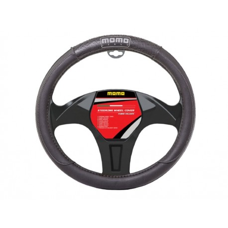 Momo Cubre Volante MUSWC004BG Negro con Gris-ComercializadoraZeus- 1050558092