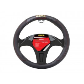Momo Cubre Volante MMPSW04BR Negro con Rojo-ComercializadoraZeus- 1050561034