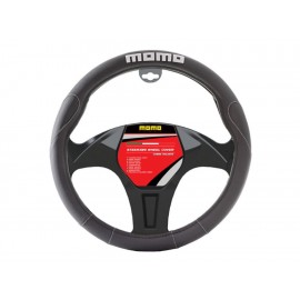 Momo Cubre Volante MUSWC006BW Negro con Blanco-ComercializadoraZeus- 1050561085
