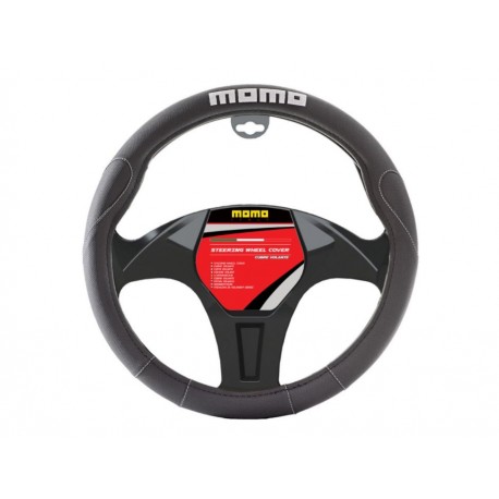 Momo Cubre Volante MUSWC006BW Negro con Blanco-ComercializadoraZeus- 1050561085