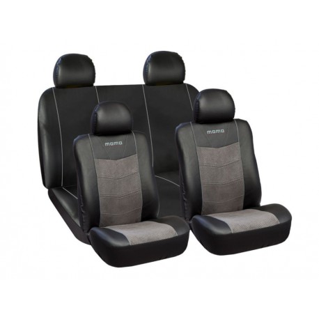 Momo Cubreasientos MUSCF032BG Negro con Gris-ComercializadoraZeus- 1050564114