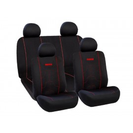 Momo Cubreasientos MMPSCF21BR Negro con Rojo-ComercializadoraZeus- 1050564092