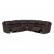 Sillón esquinero de piel Boal Carter chocolate-ComercializadoraZeus- 1042875267