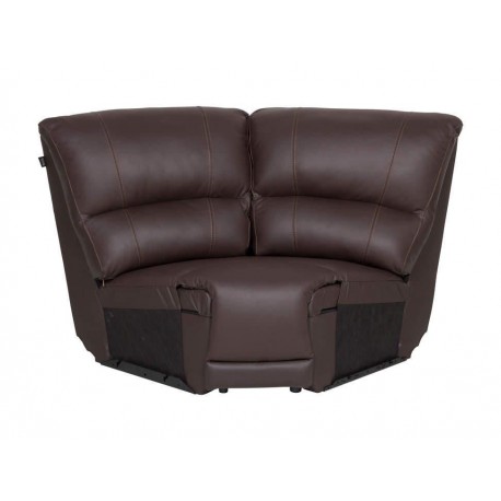 Sillón esquinero de piel Boal Carter chocolate-ComercializadoraZeus- 1042875267