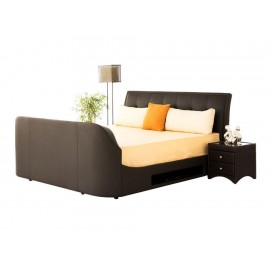 Cama king size Di Jan Axcent G3 chocolate-ComercializadoraZeus- 1036261044