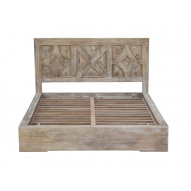 Cama matrimonial Suco Int Cross Vintage gris-ComercializadoraZeus- 1037115637