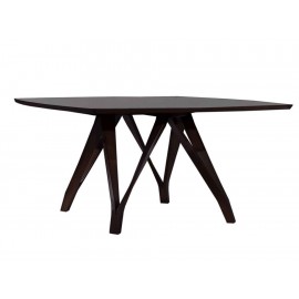Mesa Cuadrada Madecor Besana Contemporánea chocolate-ComercializadoraZeus- 1047650727