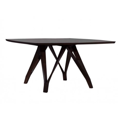 Mesa Cuadrada Madecor Besana Contemporánea chocolate-ComercializadoraZeus- 1047650727
