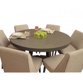 Mesa Redonda Terra Gusto gris-ComercializadoraZeus- 1040311561