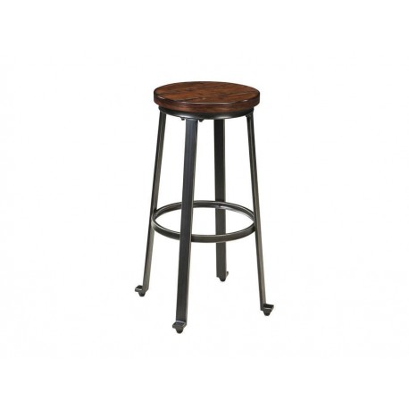 Juego de Bancos Altos Ashley Industrielle café obscuro-ComercializadoraZeus- 1045468549