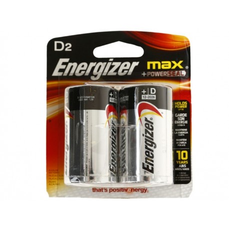 Energizer Paquete de 2 Pilas D-ComercializadoraZeus- 1051637441