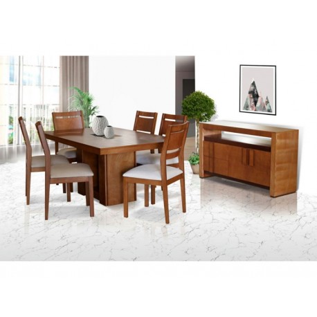 Comedor rectangular Imanol Murici café-ComercializadoraZeus- 1057459235