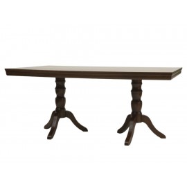 Mesa Rectangular Clásica Dixy Praga café oscuro-ComercializadoraZeus- 1050141809