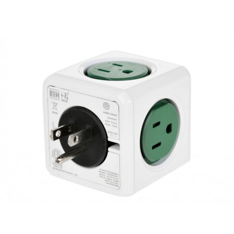 Adaptador PowerCube Allocacoc 4100GN USORPC verde-ComercializadoraZeus- 1056968543
