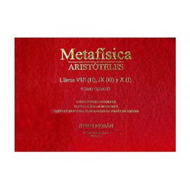 Metafísica Aristóteles Tomo Quinto-ComercializadoraZeus- 1036704809