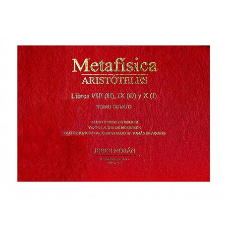 Metafísica Aristóteles Tomo Quinto-ComercializadoraZeus- 1036704809