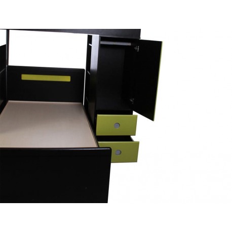 Litera Wilhem Muebles Billy chocolate-ComercializadoraZeus- 1004738078