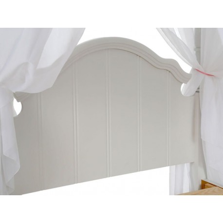 Cama con dosel individual Billy Capitel blanca-ComercializadoraZeus- 1025457583