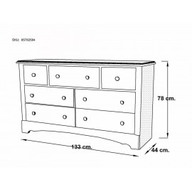 Cómoda Billy Carol blanco-ComercializadoraZeus- 85782584