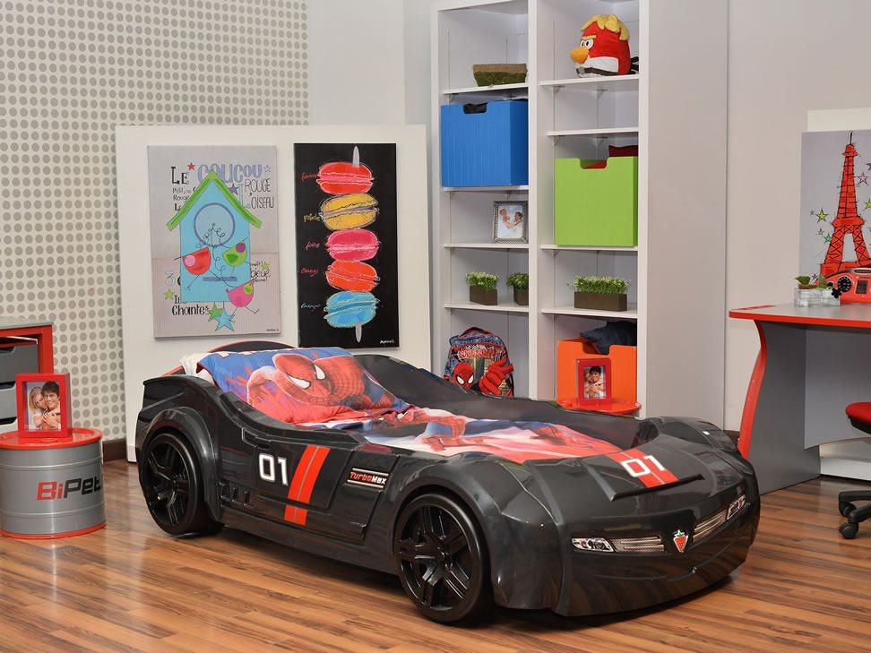 Cama coche infantil Biturbo-Camas coches infantiles Cilek — Dormitorios  temáticos Cilek