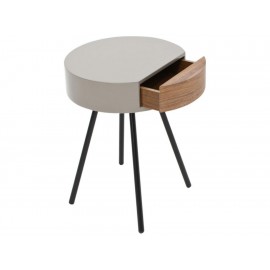 Mesa Redonda Lateral Adwin Ziben gris-ComercializadoraZeus- 1046473546