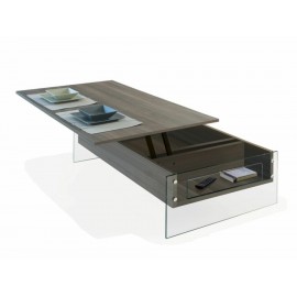 Mesa rectangular con extensión Pezzani Operha café-ComercializadoraZeus- 1050697921