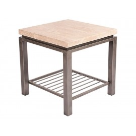 Mesa lateral Ekh Furniture Roca beige-ComercializadoraZeus- 1019327660