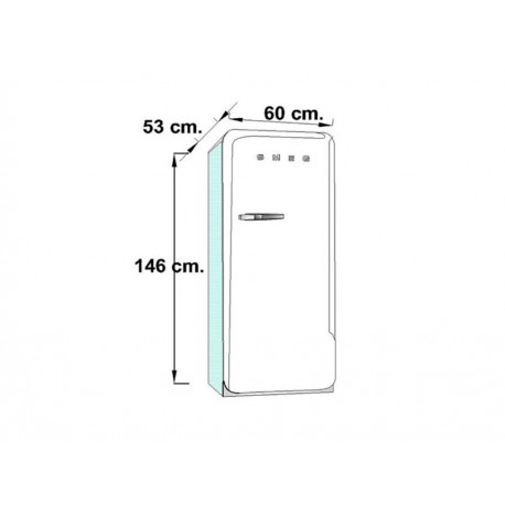 Smeg FAB28UPGL1 Refrigerador 9 Pies Cúbicos Verde Botella-ComercializadoraZeus- 1042287209