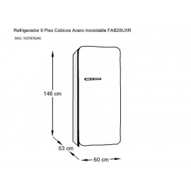Refrigerador Smeg 9 pies cúbicos acero FAB28USVR1-ComercializadoraZeus- 1037878240