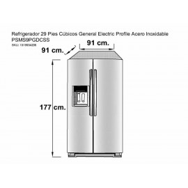 Refrigerador Ge Profile 29 pies cúbicos acero XO7689CI0-ComercializadoraZeus- 1019934205