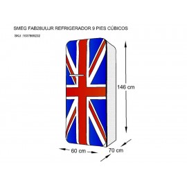 Refrigerador Smeg 9 pies cúbicos FAB28UUJR1-ComercializadoraZeus- 1037869232