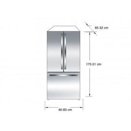 IO Mabe INM25FSKCSS Refrigerador 25 Pies Cúbicos Acero-ComercializadoraZeus- 1053499704