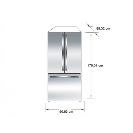 IO Mabe INM25FSKCSS Refrigerador 25 Pies Cúbicos Acero-ComercializadoraZeus- 1053499704
