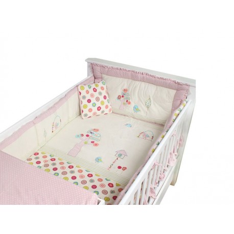 Juego de Cuna Mon Caramel MC16JC-01JL rosa-ComercializadoraZeus- 1045421054