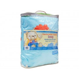 Baby Mink Cobertor Conf Luxy Felinos Azul-ComercializadoraZeus- 1048965969