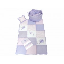 Kristian Mariposa Juego de Cuna 95 x 140 Rosa-ComercializadoraZeus- 1050596270