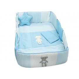 Kaqoo Vintage Juego de Cuna 95 X 140 Azul-ComercializadoraZeus- 1047182227