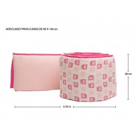 Protector para cama cuna Nap Búhos .95 x 1.40-ComercializadoraZeus- 1048097240