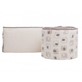 Nap Bumper Elefante Protector para Cuna 95 X 140 Gris-ComercializadoraZeus- 1048097266