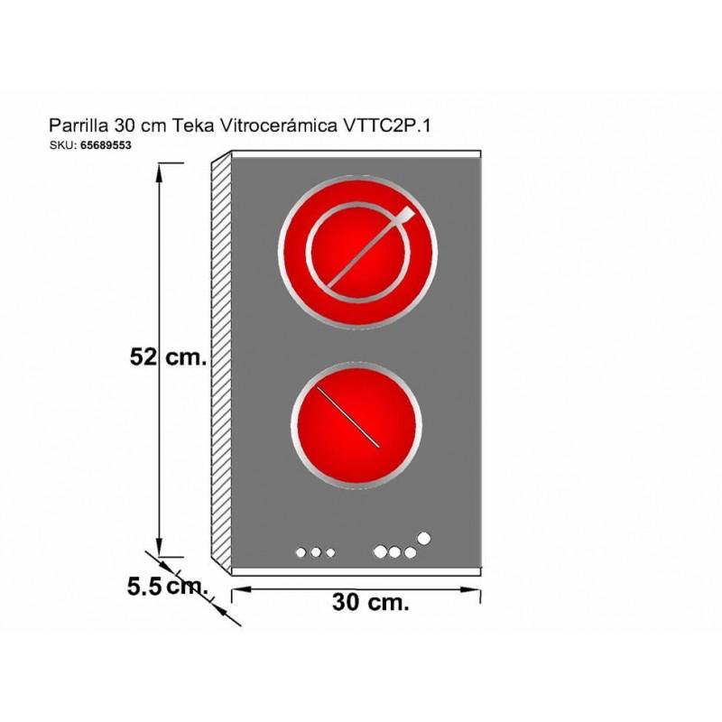 Vitrocerámica TEKA VT CM