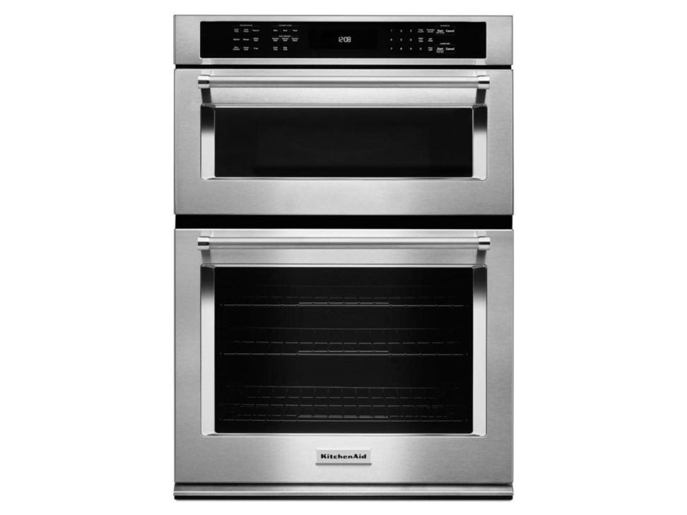 KitchenAid KOCE500ESS Horno de Pared 30 6 Pies Cúbicos Gris Acero-C