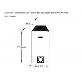Calentador Bosch Easy blanco Control-ComercializadoraZeus- 1028545823