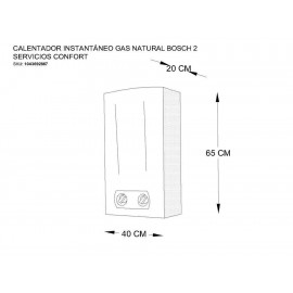 Calentador Bosch blanco Comfort-ComercializadoraZeus- 1043692867