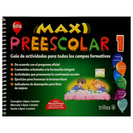 Maxi Preescolar 1 Guía de Actividades para Todos los Campos Formativos-ComercializadoraZeus- 1043213276
