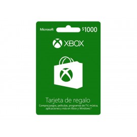 Xbox Live Tarjeta CSV 1000 MXN-ComercializadoraZeus- 1043228087