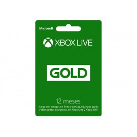 Xbox Live Tarjeta Gold 12 Meses-ComercializadoraZeus- 1022237744