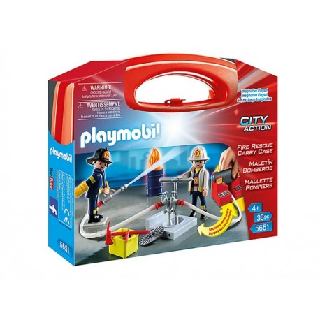 Playmobil Maletín Bomberos-ComercializadoraZeus- 1047021908