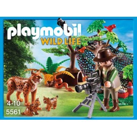 Playmobil Familia de Linces con Camarógrafo-ComercializadoraZeus- 1047021835